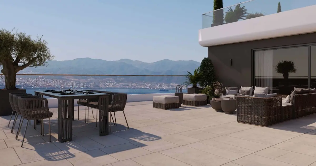 Large terrace